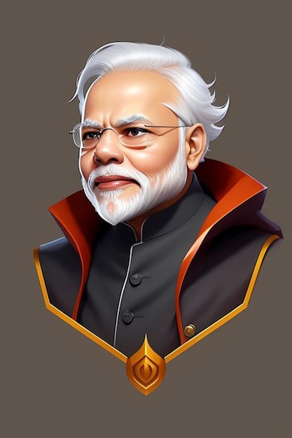 game art of Modi ji Narendra Modi ji league of legend art