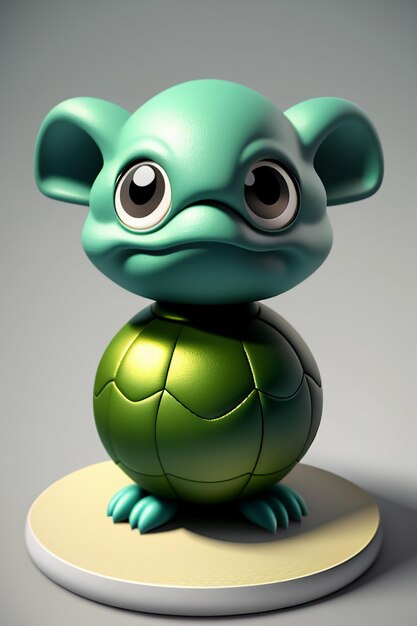 Game character npc animal shape turtle baby cute anime illustration style