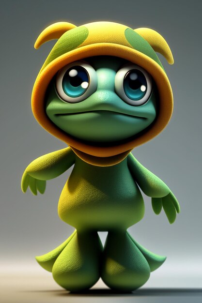 Game character npc animal shape turtle baby cute anime illustration style