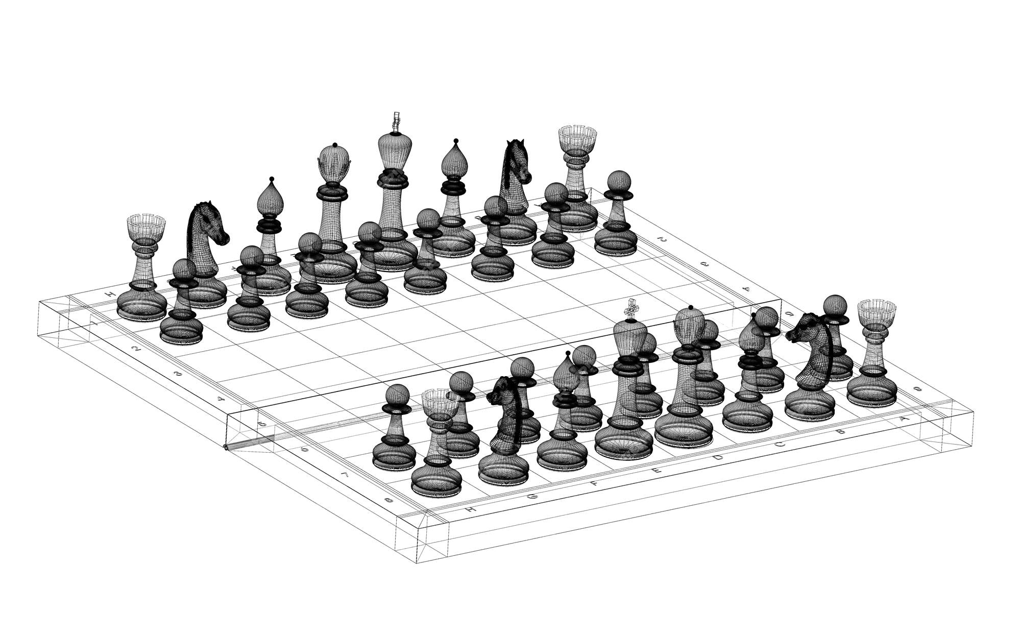 chess game 3D Model