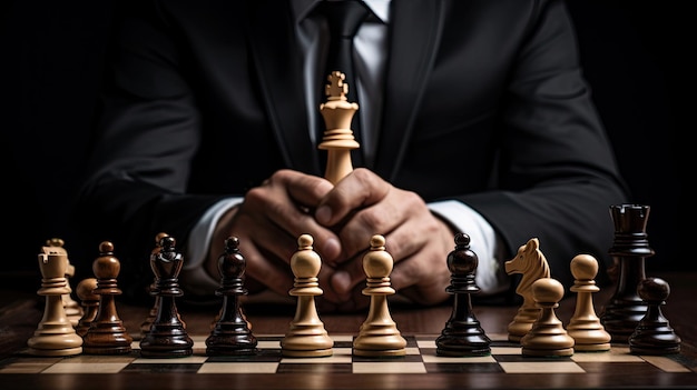 A game of chess in the hands of a businessman can serve as a longterm strategic analogy