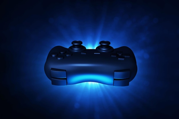 Game controller on 3d illustration