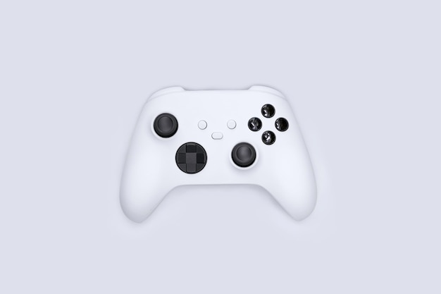 Game controller on white background