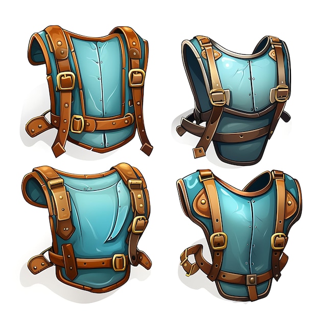 Photo game item armor baldric item pirate adventure design shoulder belt cloillustration collection idea