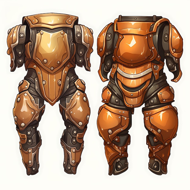 Game Item Armor Cuisses Item Gladiator Design Thigh Armor Arena Armor иллюстрация идея коллекции