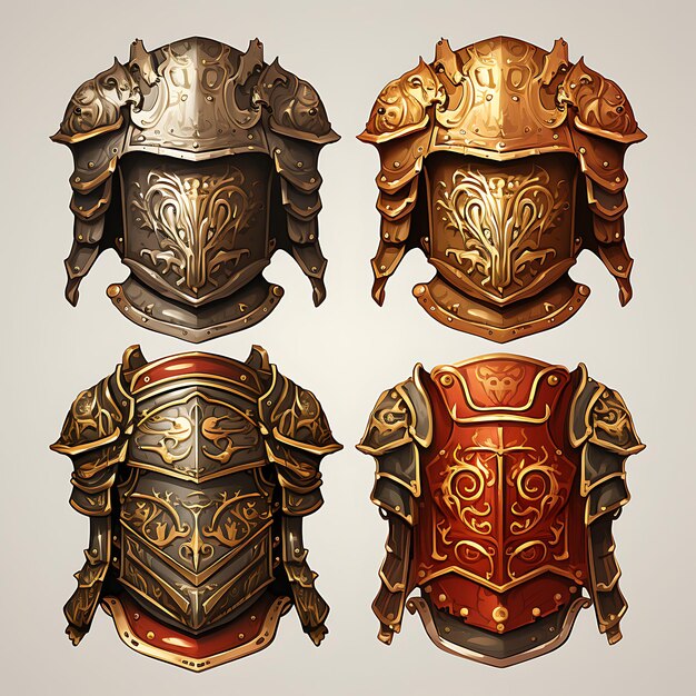 Game Item Armor Lorica Item Roman Centurion Design Segmentata Legion aillustration collection idea