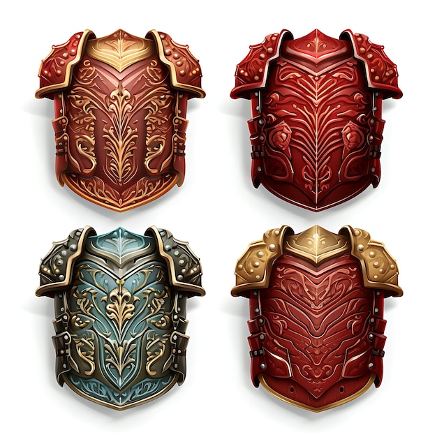 Photo game item armor lorica item roman centurion design segmentata legion aillustration collection idea