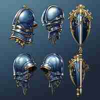 Photo game item lance weapon item chivalrous design jousting lance knights lillustration collection idea