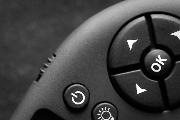 Photo game joystick close-up background