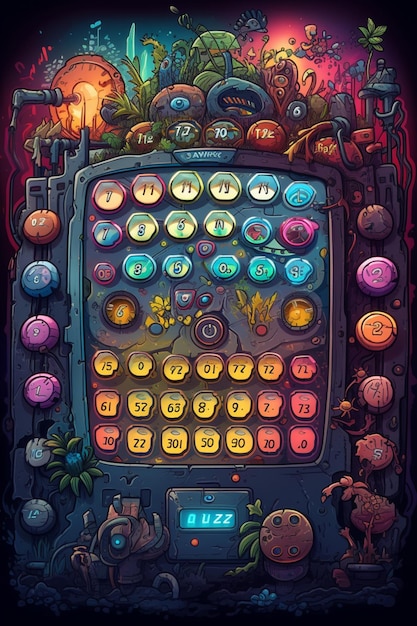 A game screen with the number 3 on it