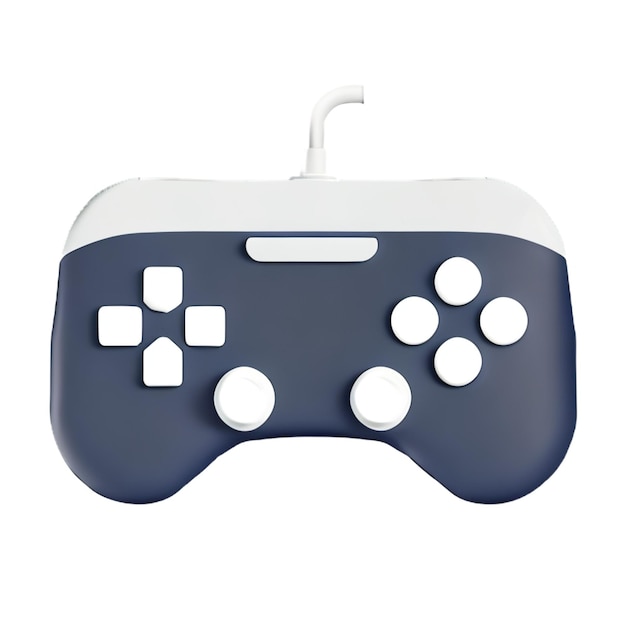 Foto gamecontrollers gamepads moderne game-joystick realistisch 3d-ontwerpelement in plastic cartoonstijl