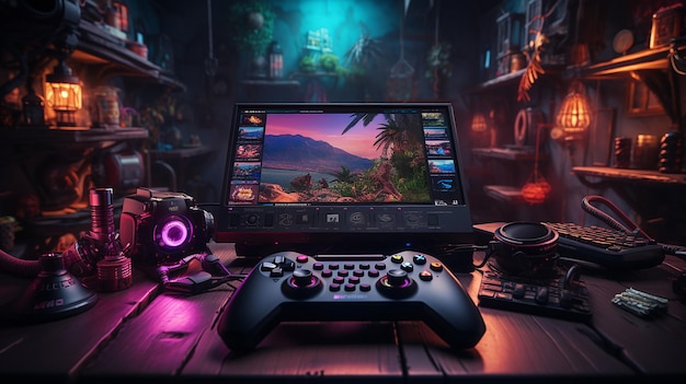 Gamer workspace concept