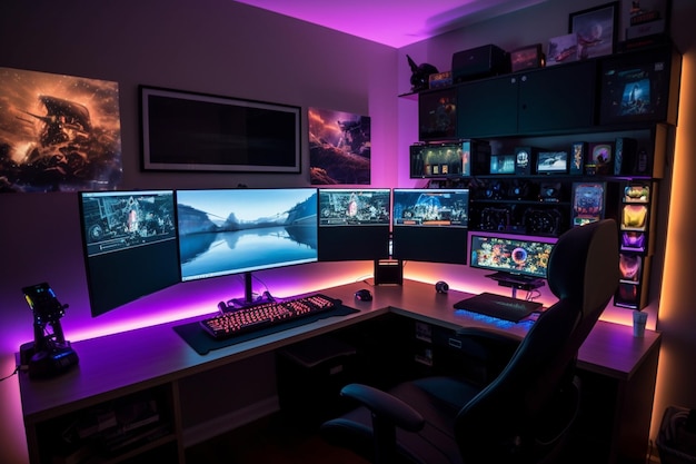 Gamer workspace