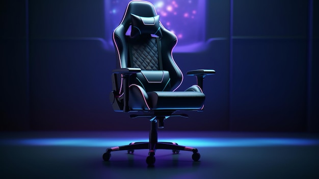 gaming chair HD 8K wallpaper Stock Photographic Image