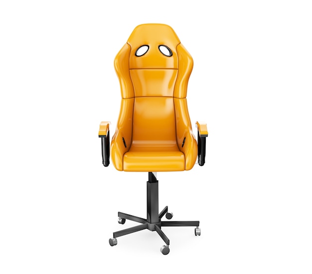 Изолированный игровой стул. 3D рендеринг