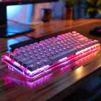 Photo gaming keyboard customizable wallpaper