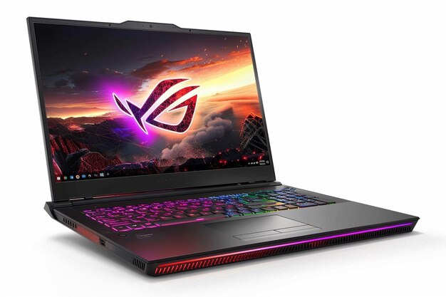 Photo gaming laptop with slim and lightweight design per