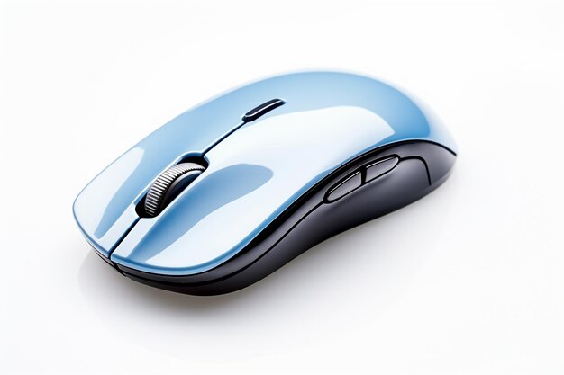 Gaming Mouse for Precision Isolated on White Background Generative AI