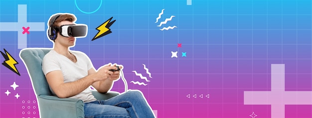 gaming panoramic banner composition