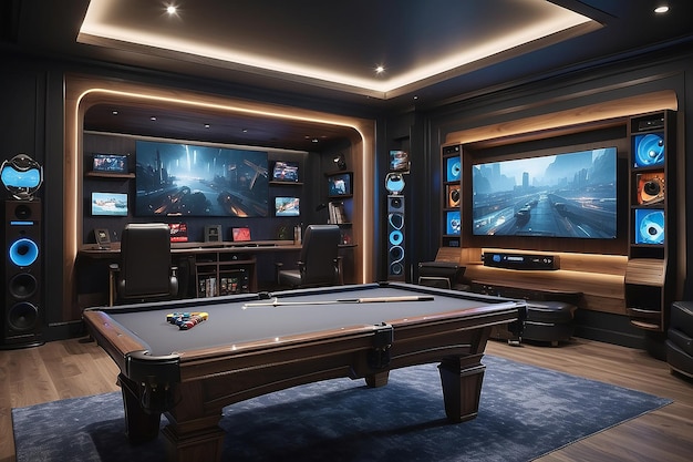 gaming rooms adaptability with shots of convertible furniture