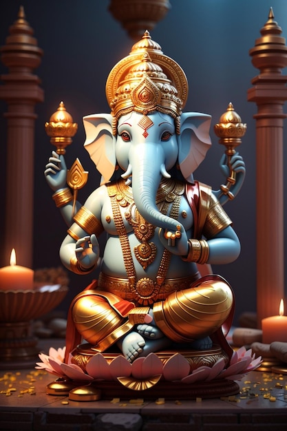 Ganapati bappa Indiase god bhagwan Ganesh Thakur god Ganapati