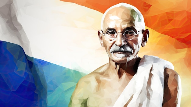 Photo gandhi jayanti is an event celebrated in india to mark the birthday of mahatma gandhi