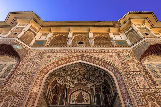 The Ganesh Pol Ganesh Gate at the Amber Palace in Jaipur India