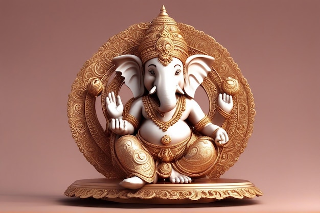 Ganesha Aum Hindoe-festival op Ganesh Chaturthi