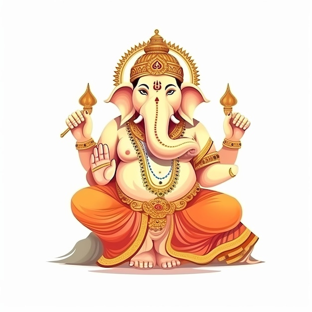 Ganesha Chaturthi Ganesha illustration Generative ai