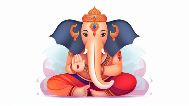 Ganesha Chaturthi Ganesha illustration Generative ai