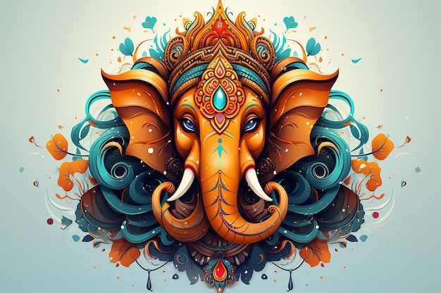 Ganesha ganpati schilderij