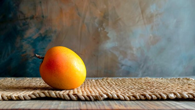 Photo ganga dussehra offering with mango on straw mat hindu celebration spiritual symbol