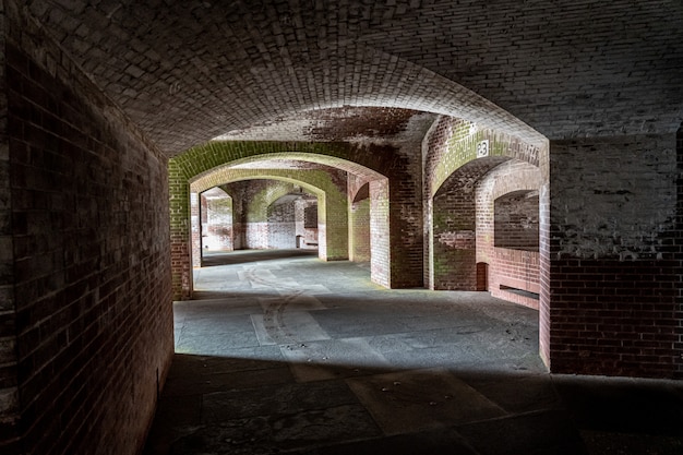 Gangen van Fort Point, San Francisco.