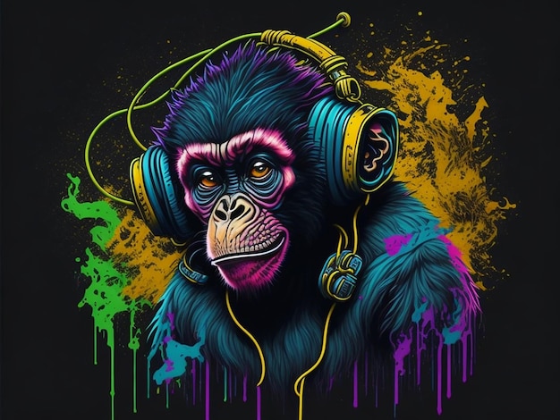 gangsta monkey art