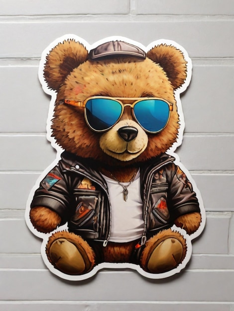 Photo a gangstar bear for t shirt