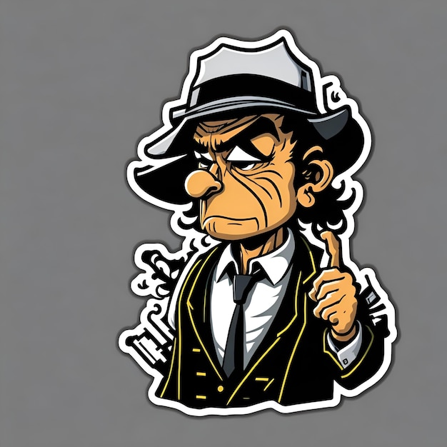 Gangster stickers 80s style