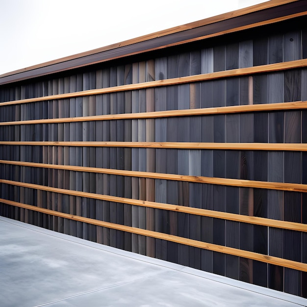 A garage door with wooden shelves and the word " no " on it.