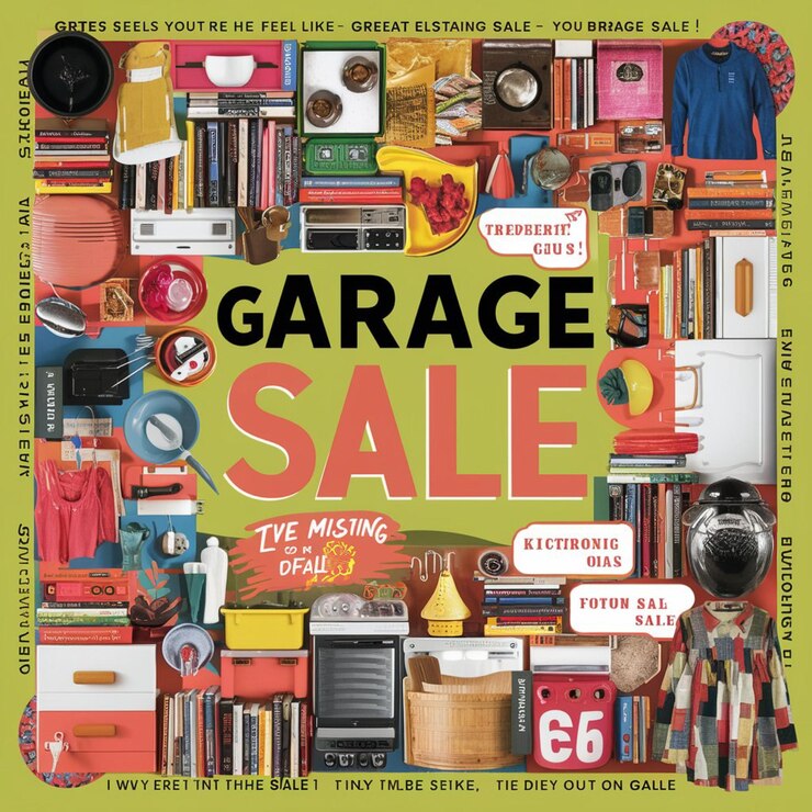 Photo garage sale poster
