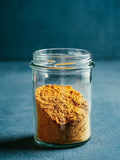 Garam masala in glass jar