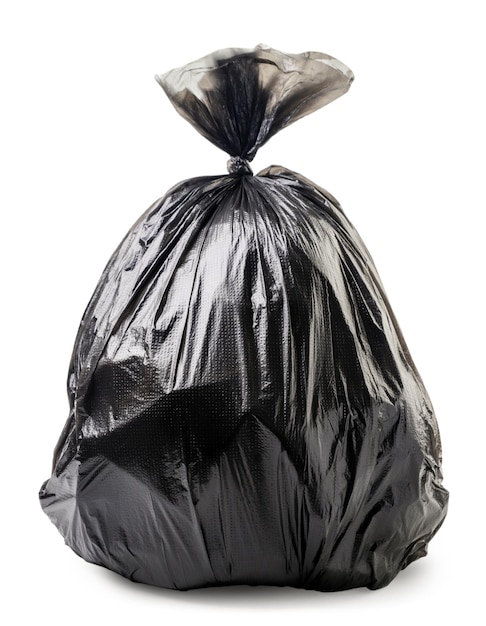 Photo garbage bag on a white background isolated