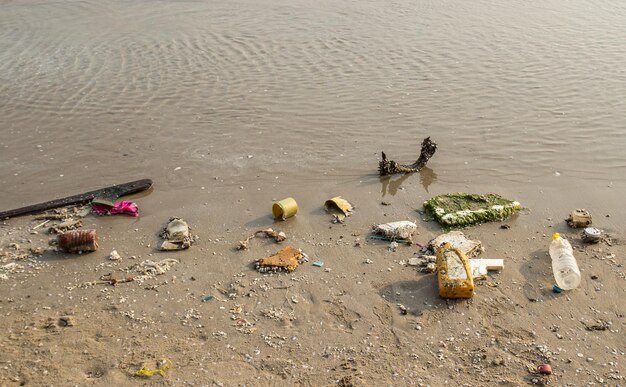 Garbage on the beach