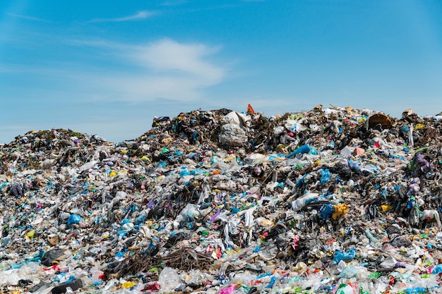 Garbage dump landscape City landfill