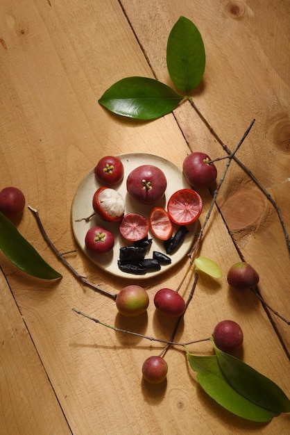 Foto garcinia indica kokum kokam indian summer fruit