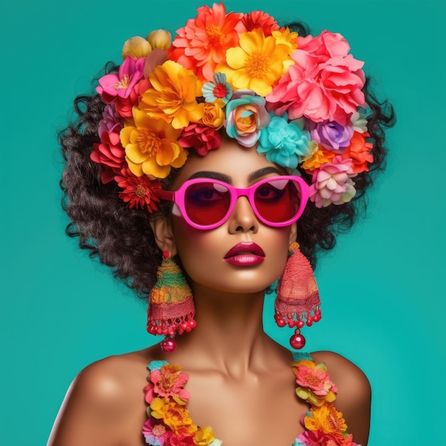 Photo garde fashion right background summer colors