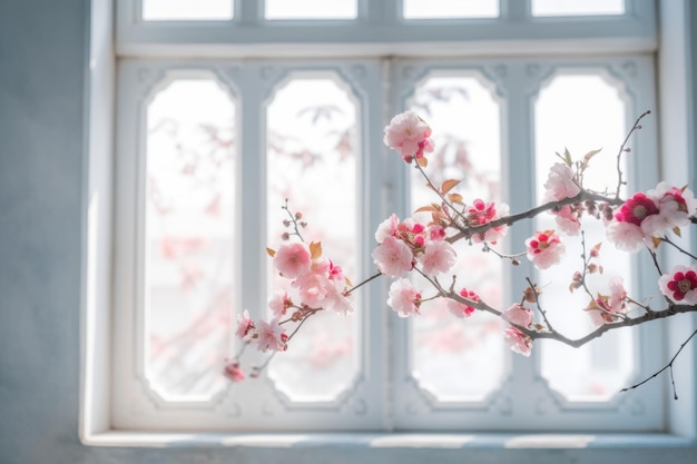 Garden china crabapple flowers Generate Ai