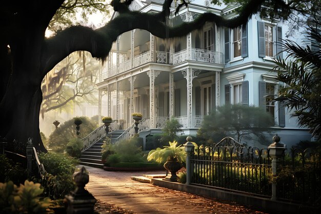 Photo garden district historic mansions photography