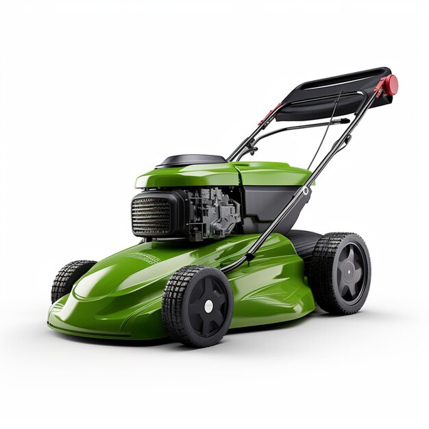 Garden electric lawn mower Premium AI generated image