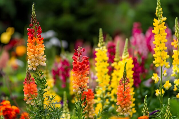 Photo garden flowers vibrant yellow