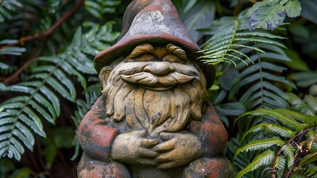 Garden gnome chubby and merry