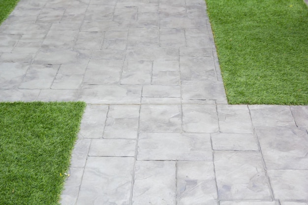 Garden landscape design stone path